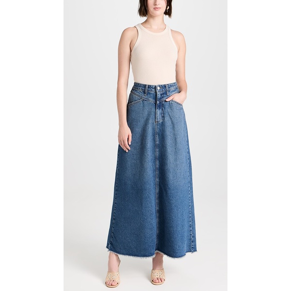  Free People Come As You Are Denim Skirt FREEP46021