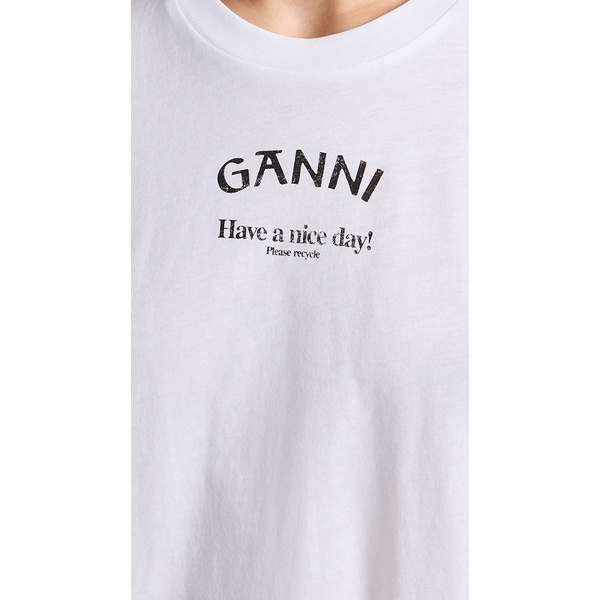  Thin Jersey Relaxed O-Neck T-Shirt 가니 GANNI32074
