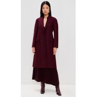 Harris Wharf London Chester Coat Pressed Wool Coat_Cinabre