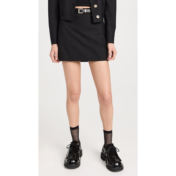  Juun. J Wool Blended Belted Mini Skirt JUUNJ30036