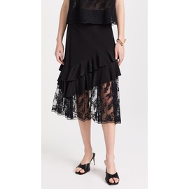 Jason Wu Embroidered Lace Tulle Combo Mermaid Skirt JWGCO30422