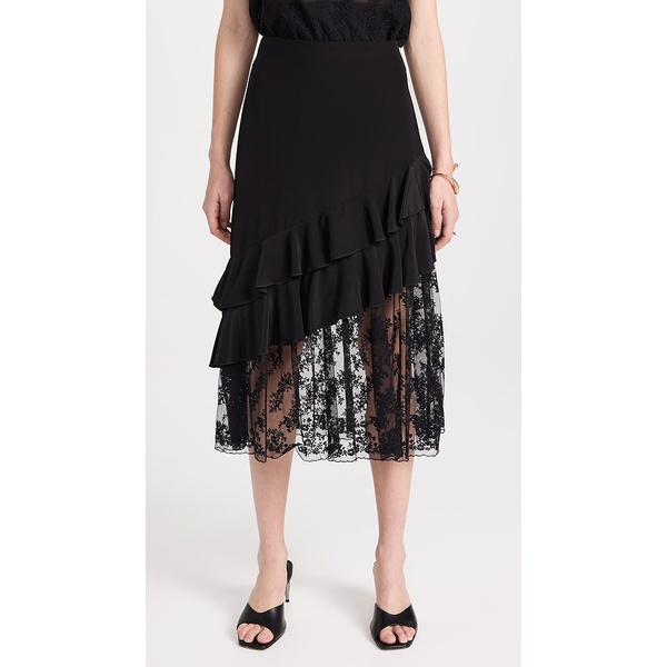  Jason Wu Embroidered Lace Tulle Combo Mermaid Skirt JWGCO30422