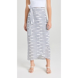 La Vie Style House Textured Maxi Wrap Skirt LAVST30005