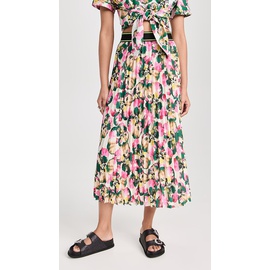 Le Superbe Warhol Floral Pleated Skirt LESUP30320