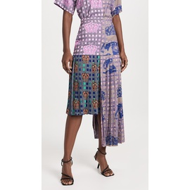 Lisa Folawiyo Asymmetric Pleated Skirt LFALO30005