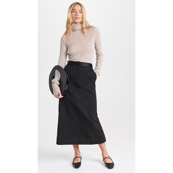  Tailored Wool Cotton Twill Long Skirt 렉토 RECTO30010