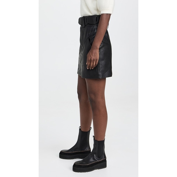  Cedric Leather Miniskirt W/ Belt SEAAA21989