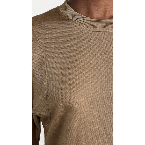  티비 Tibi Silk Terry Sculpted Sleeve Slim Sweatshirt TIBDB30536