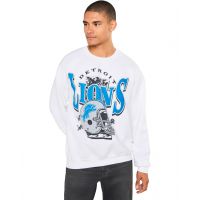 Mens Junk Food Clothing NFL Detroit Lions Conversion Crew Fleece