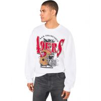 Mens Junk Food Clothing NFL San Francisco 49ers Conversion Crew Fleece