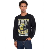Mens Junk Food Clothing NFLGreen Bay Packers Helmet Flea Market Crew Fleece