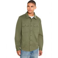 Mens Liverpool Los Angeles Knit Long Sleeve Button-Up Shirt with Flap Pockets