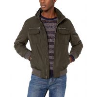 Mens Tommy Hilfiger Water Resistant Performance Bomber Jacket (Standard and Big & Tall)_Army Green Unfilled