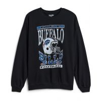 Mens Junk Food Clothing NFL Buffalo Bills Helmet Flea Market Crew Fleece