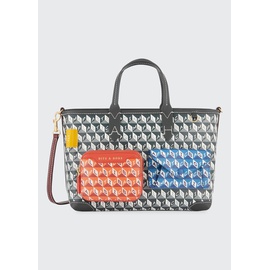 Anya Hindmarch I Am A Plastic Monogram Recycled Canvas XS Tote Bag 4091217