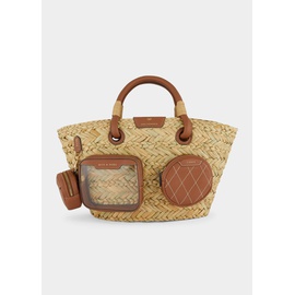 Anya Hindmarch Multi-Pocket Basket Straw Tote Bag 4258683