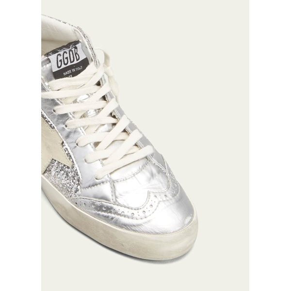 골든구스 골든구스 Golden Goose Mid Star Glitter Wing-Tip Sneakers 4443011