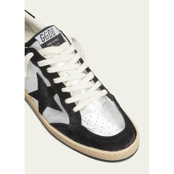 골든구스 골든구스 Golden Goose Ballstar Mixed Leather Low-Top Sneakers 4443027