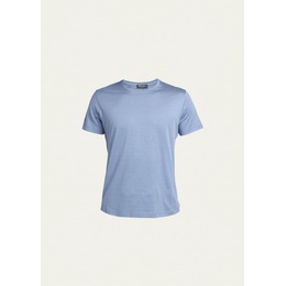 로로 피아나 Loro Piana Mens Silk Cotton Jersey T-Shirt 1643242