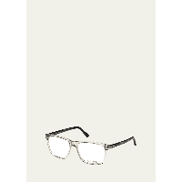 톰포드 TOM FORD Square Acetate Optical Glasses, Gray 2556312
