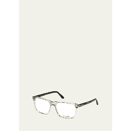 톰포드 TOM FORD Square Acetate Optical Glasses, Gray 2556312