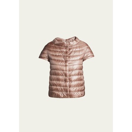 Herno 에르노 Short-Sleeve Snap-Front Quilted Puffer Jacket 2627677