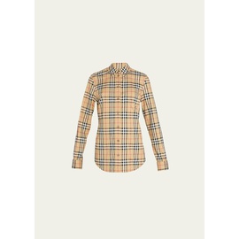 버버리 Burberry Lapwing Vintage Check Cotton Shirt 4021671