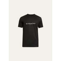 지방시 Givenchy Mens Slim Basic Logo T-Shirt 4095098