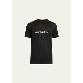 지방시 Givenchy Mens Slim Basic Logo T-Shirt 4095098