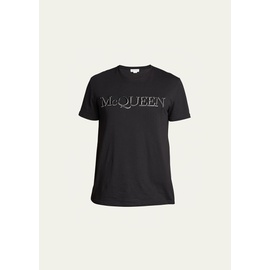 알렉산더맥퀸 Alexander McQueen Mens Embroidered Logo T-Shirt 4167639