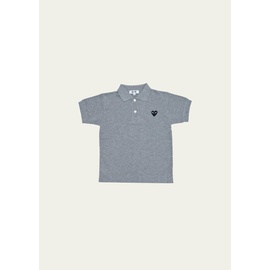 Comme des Garcons Kids Heart Graphic Polo Shirt, Size 2-6 4178169