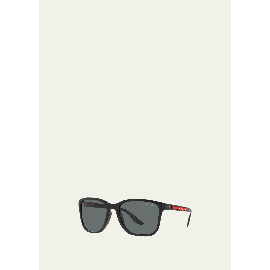 Prada Sport Mens Polarized Rectangle Logo Sunglasses 4226335