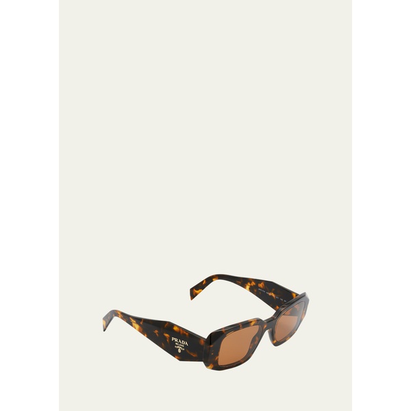 프라다 Prada Mens Rectangle Acetate Logo Sunglasses 4281712