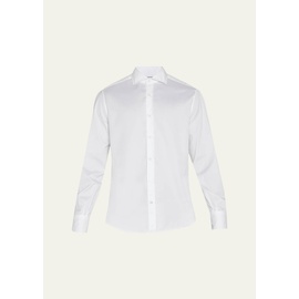 브루넬로 쿠치넬리 Brunello Cucinelli Mens Spread Collar Cotton Sport Shirt 4303330