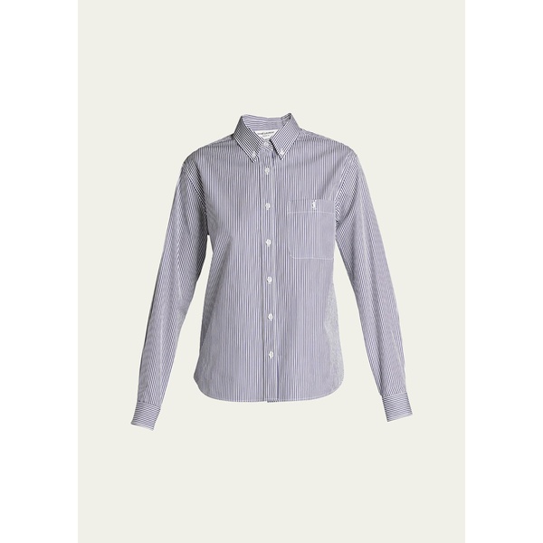 생로랑 생로랑 Saint Laurent Stripe Button-Down Shirt 4357897