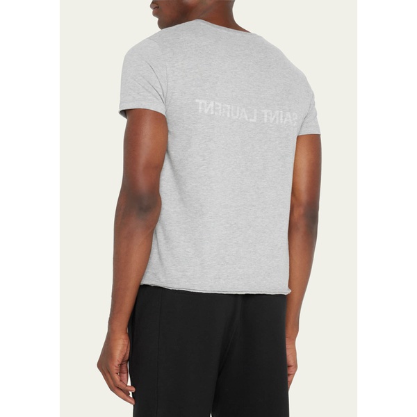 생로랑 생로랑 Saint Laurent Mens Reverse Logo T-Shirt 4361056