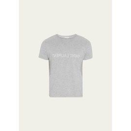생로랑 Saint Laurent Mens Reverse Logo T-Shirt 4361056