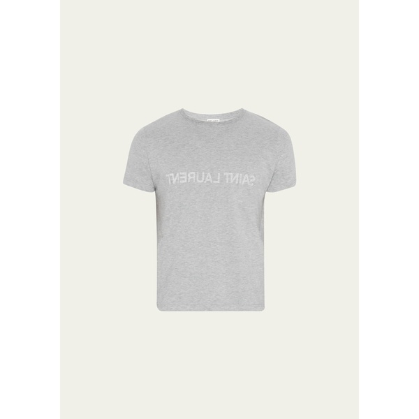 생로랑 생로랑 Saint Laurent Mens Reverse Logo T-Shirt 4361056