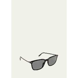 ZEGNA Mens Solid-Lens Square Sunglasses 4361104