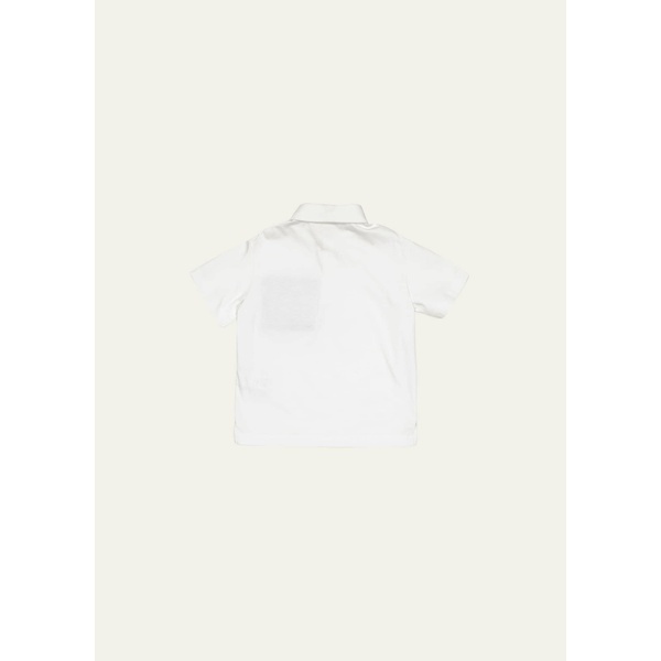 펜디 펜디 Fendi Boys FF Logo Polo Shirt, Size 3-6 4361768