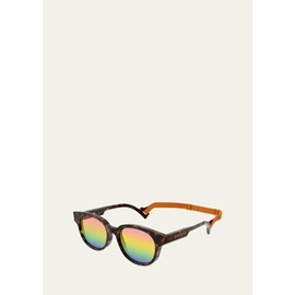 구찌 Gucci Mens Round Logo Sunglasses w/ Neck Strap 4399668