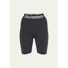 발렌시아가 Balenciaga Logo Detail Cycling Shorts 4402302