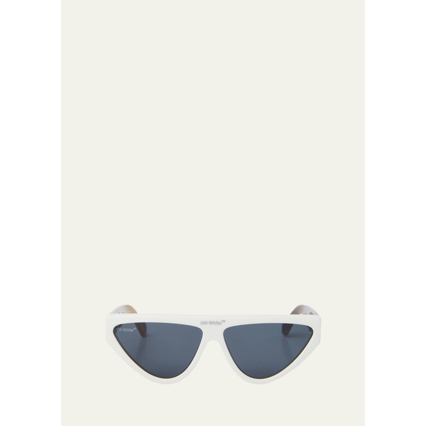  오프화이트 Off-White Mens Gustav Logo-Bridge Contemporary Sunglasses 4404858
