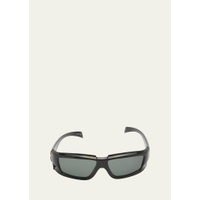 릭 오웬스 Rick Owens Mens Rick Wrap-Around Sunglasses 4410493