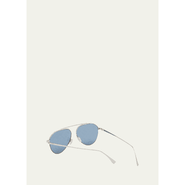 펜디 펜디 Fendi Mens Monogram Lens Metal Aviator Sunglasses 4414872