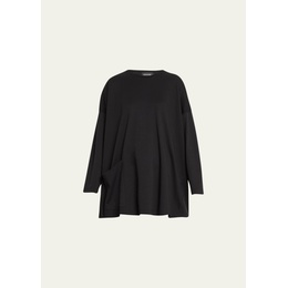 Eskandar One-Pocket Round-Neck Long T-Shirt 4430166