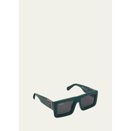 오프화이트 Off-White Mens Leonardo Oversized Arrows Rectangle Sunglasses 4433437