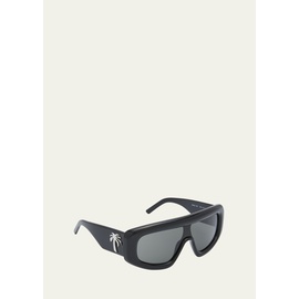 팜엔젤스 Palm Angels Mens 카사블랑카 Casablanca Studded Rectangle Logo Sunglasses 4454378