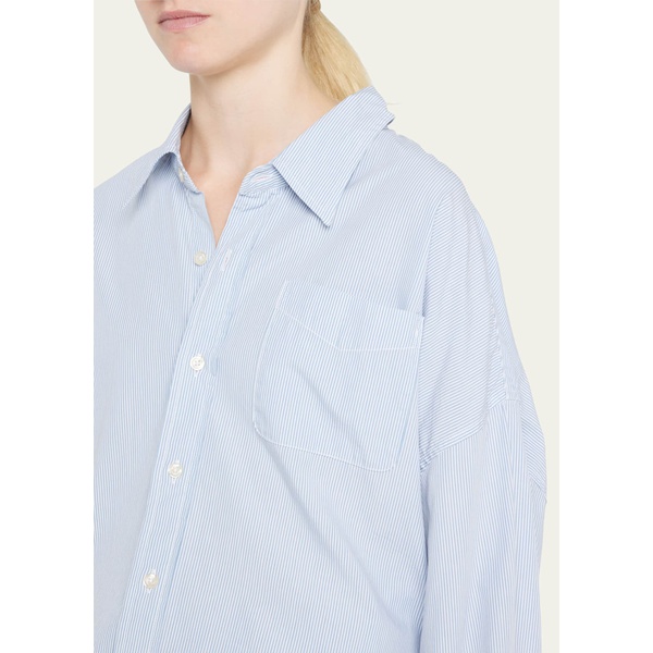  알썰틴 R13 Oxford Oversized Pin-Stripe Shirt 4465012