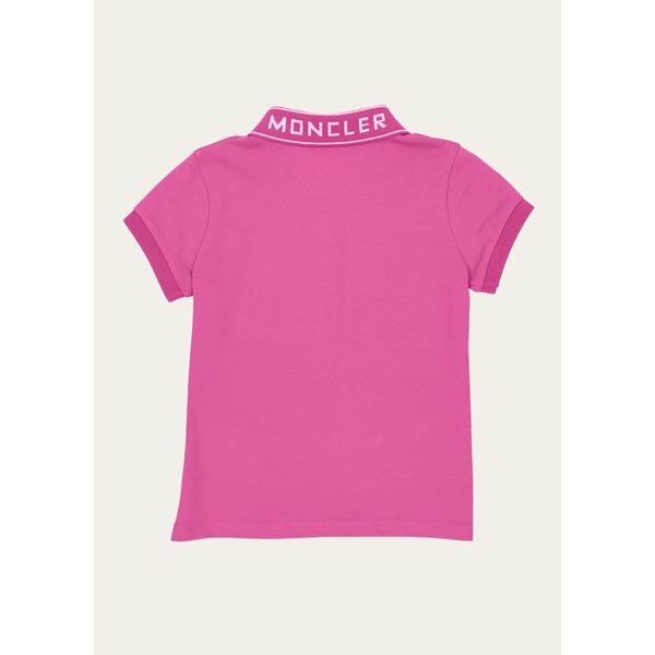 몽클레어 몽클레어 Moncler Girls Polo Shirt W/ Logo Patch, Size 8-14 4466576